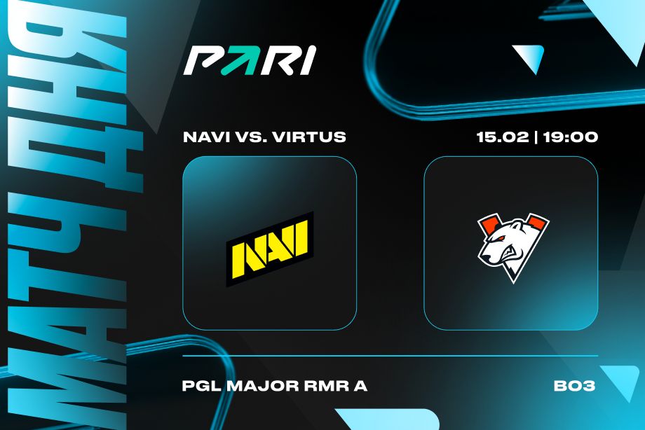 PARI: VP – фаворит в матче с NAVI на PGL Major Copenhagen 2024: European RMR A