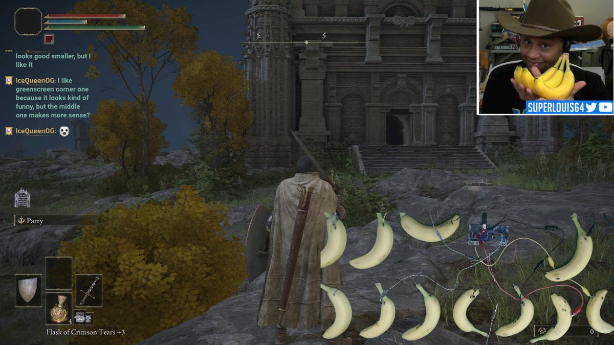 Блогер решил пройти Elden Ring на контроллере из 12 бананов