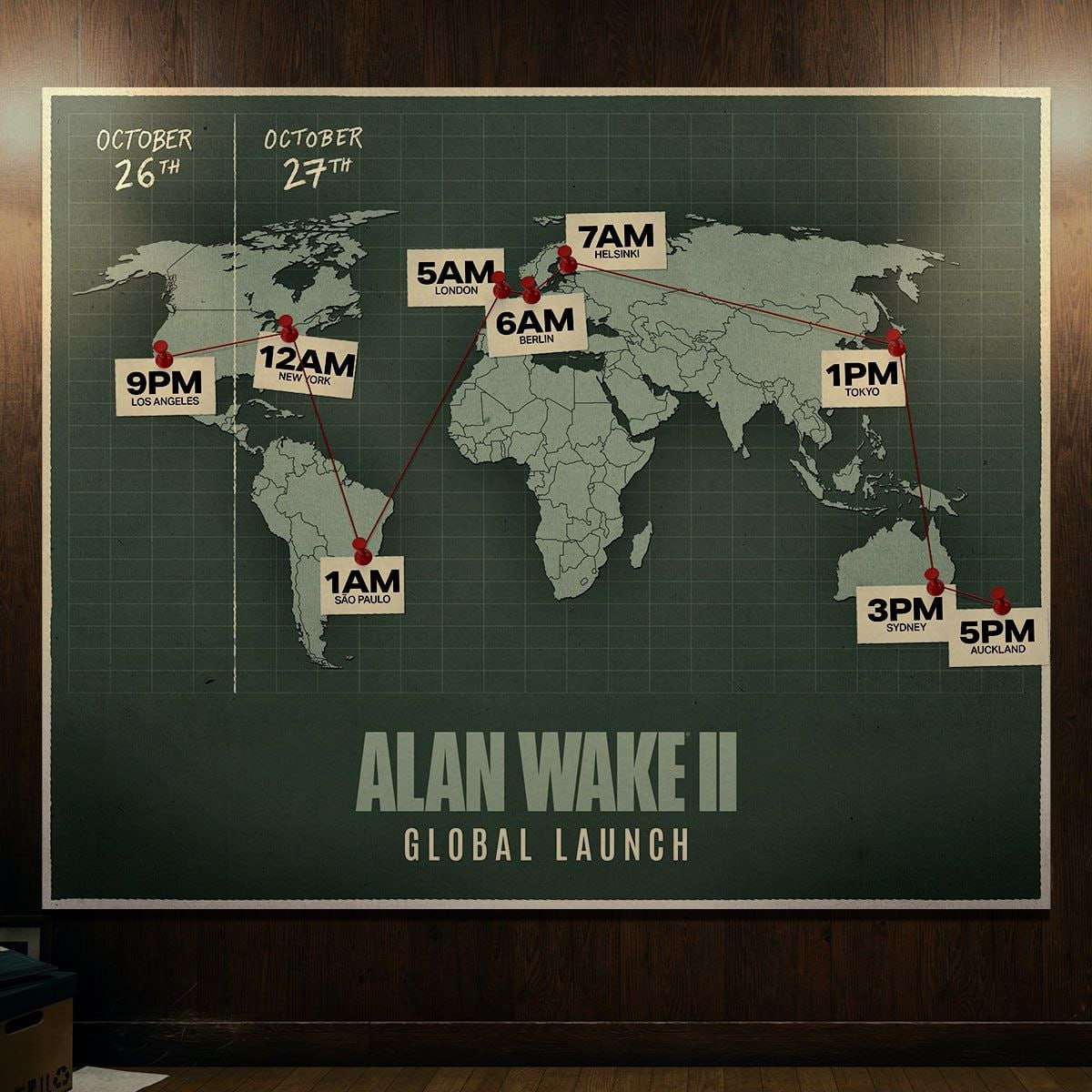 Точное время релиза Alan Wake 2 в разных регионах