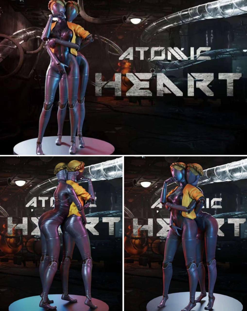 Фигурки близняшек из Atomic Heart