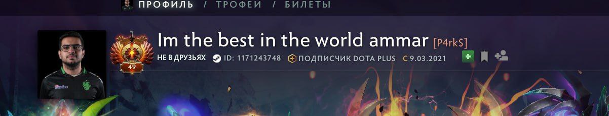 Профиль Parker в Dota 2