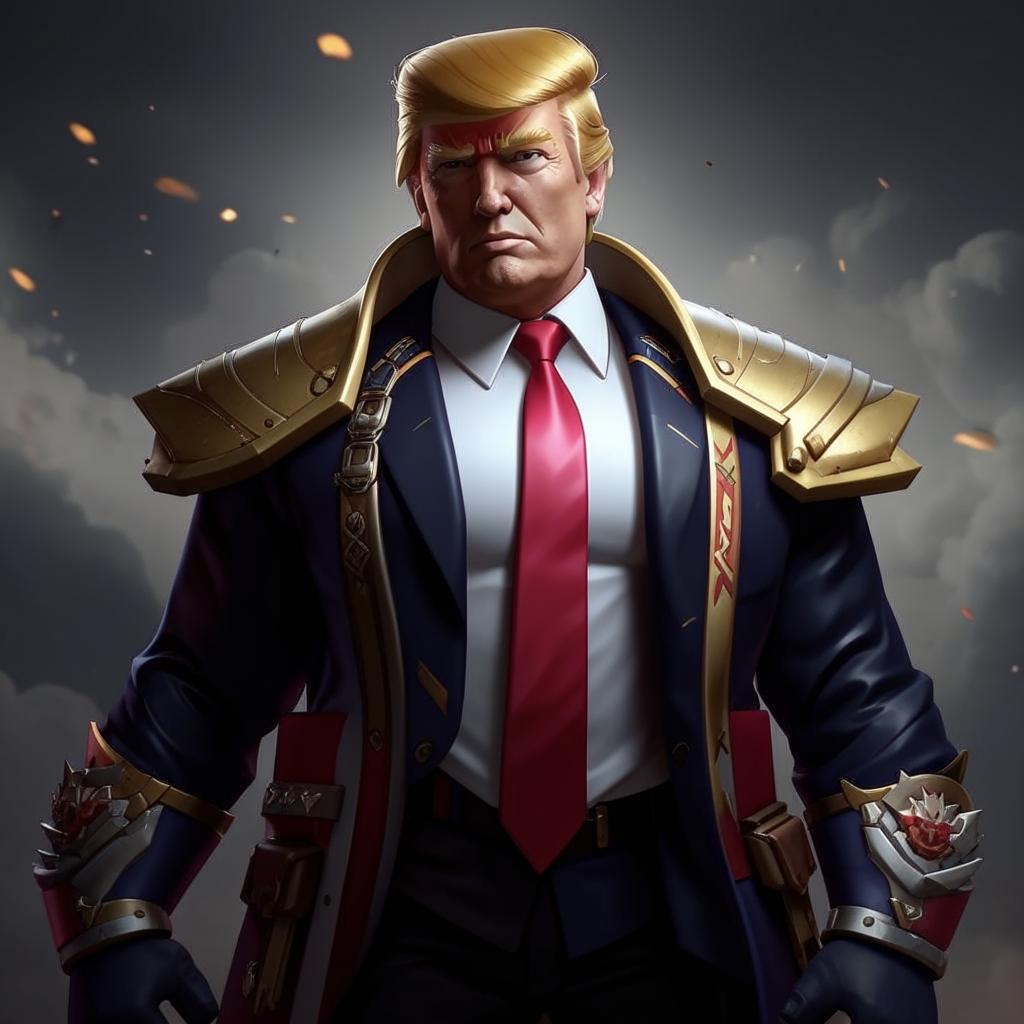 Дональд Трамп как герой Dota 2