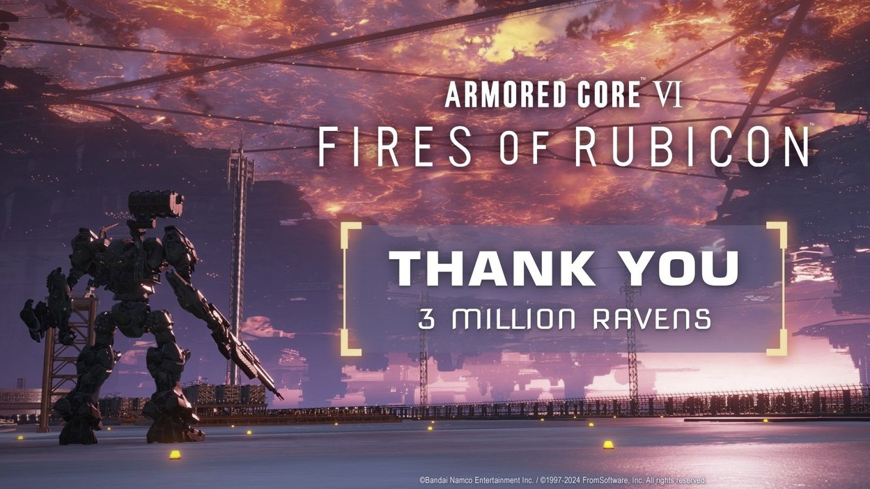FromSoftware: продажи Armored Core VI: Fires of Rubicon превысили 3 млн копий