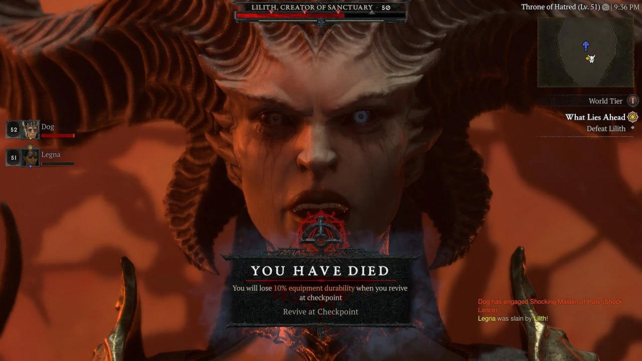 В Diablo IV нашли новый баг – персонаж умрёт, если пропустить катсцену перед боссом