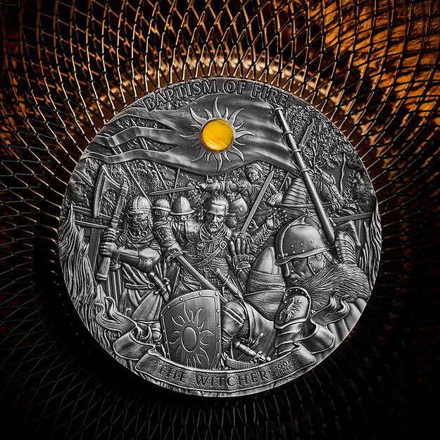 Монета по «Ведьмаку» из чистого серебра