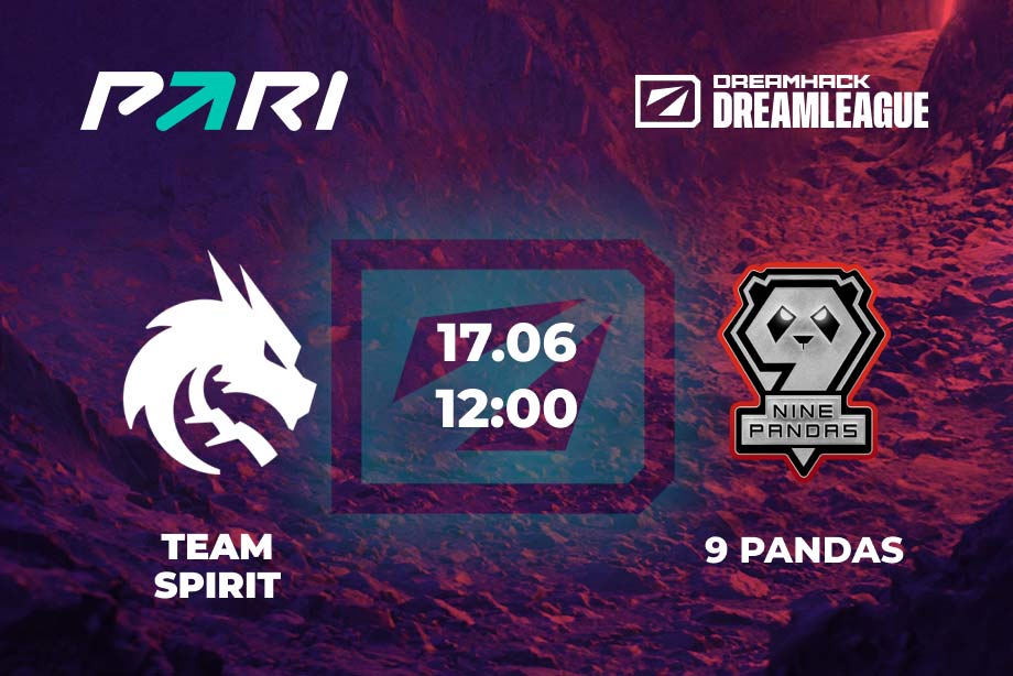PARI: 9 Pandas победит Team Spirit в СНГ-дерби на DreamLeague Season 20