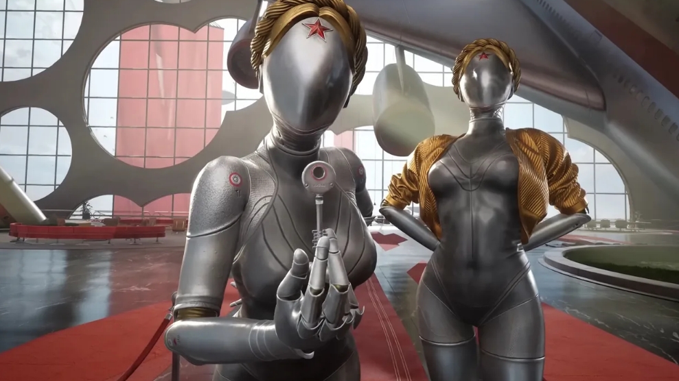 Игрок снял металлические маски с лиц близняшек в Atomic Heart