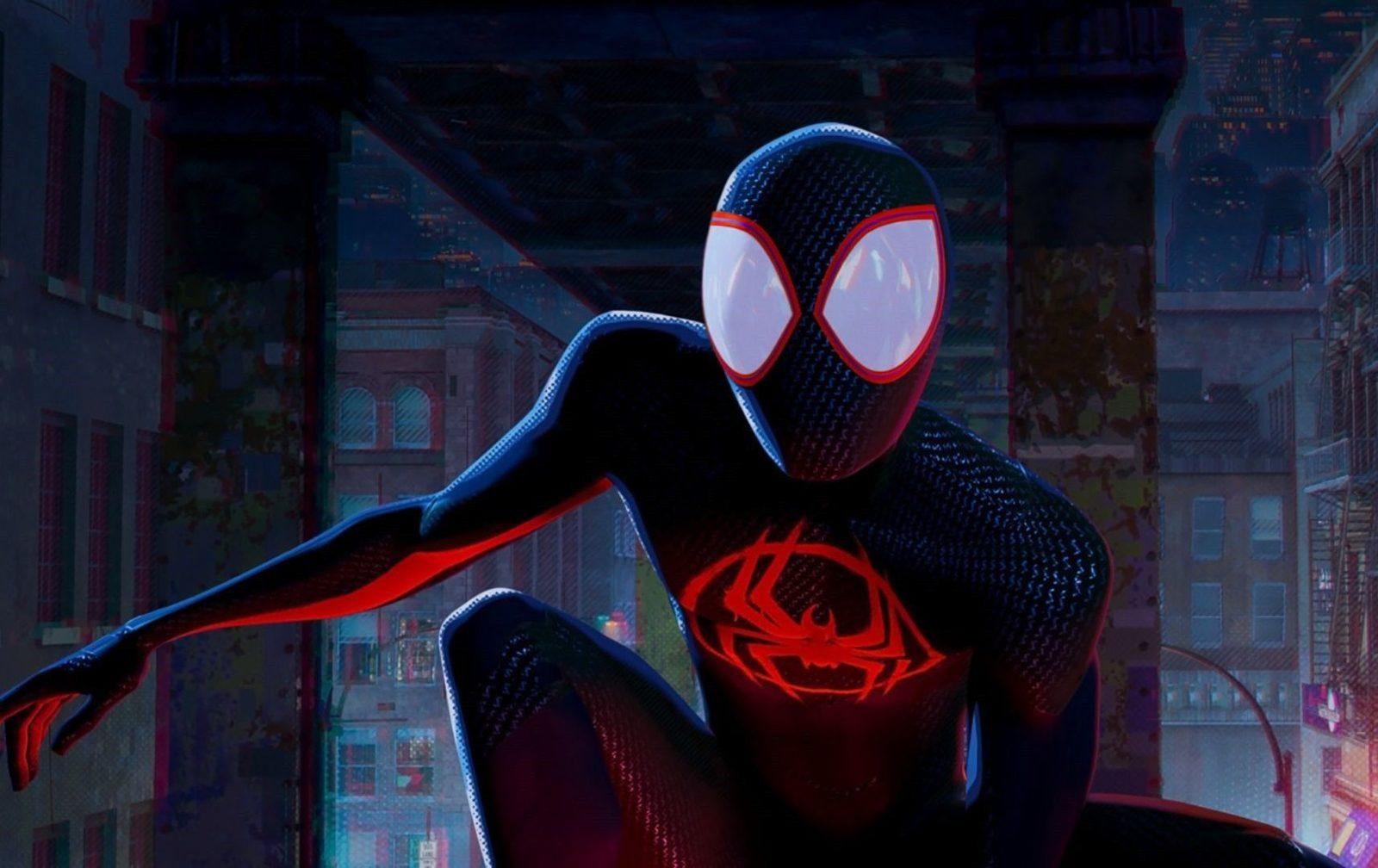 Кадр из мультфильма «Человек-паук: Через вселенные»