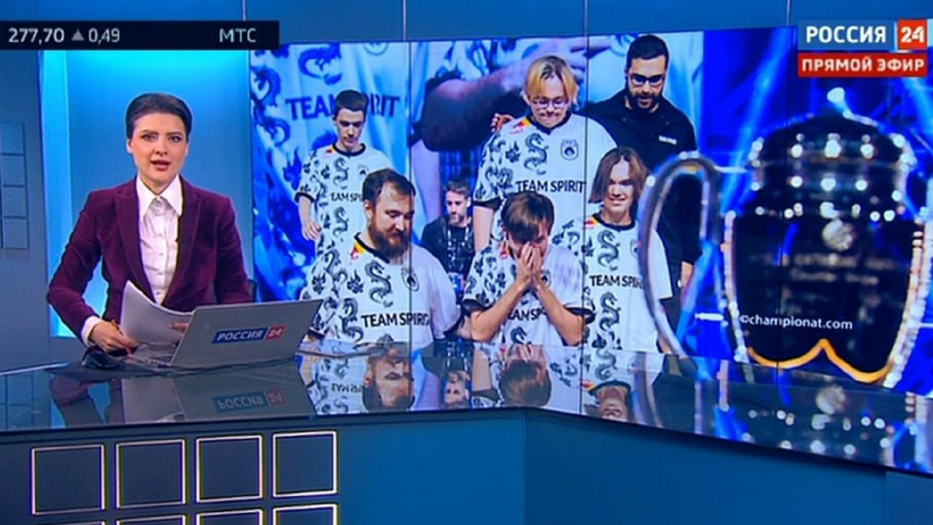 Российские TB-каналы сделали сюжет о победе Spirit на IEM Katowice 2024