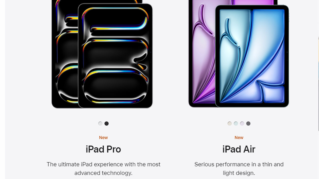 Apple представила новые iPad Air и Pro