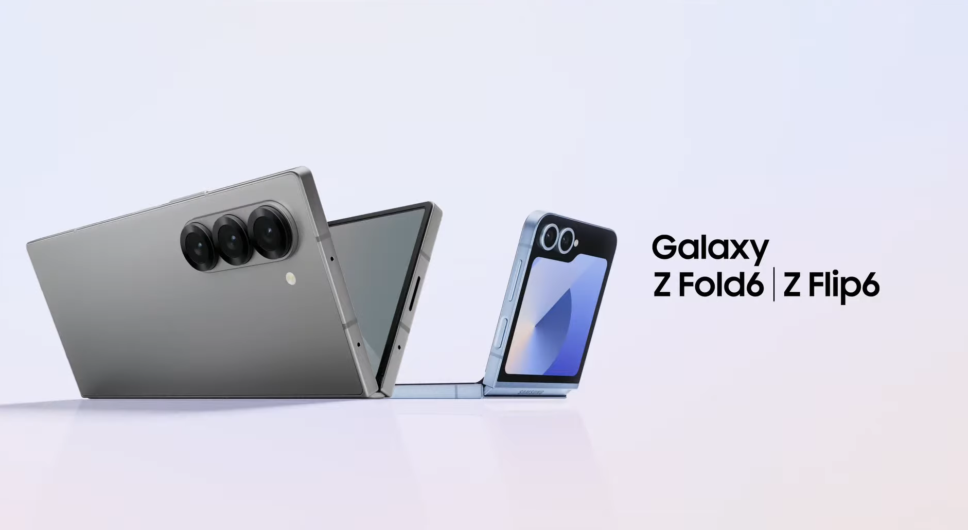 Samsung Galaxy Z Fold 6 (слева) и Samsung Galaxy Z Flip 6 (справа)