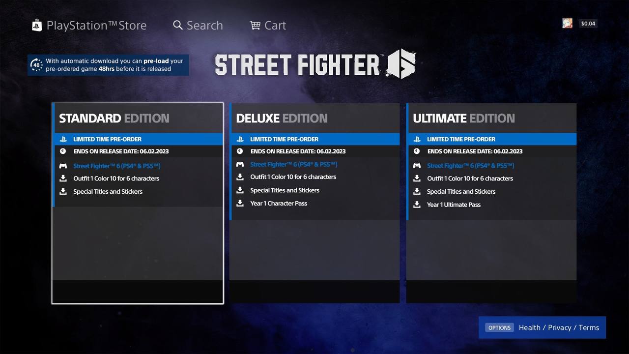 В PlayStation Store появилась возможная дата релиза Street Fighter 6