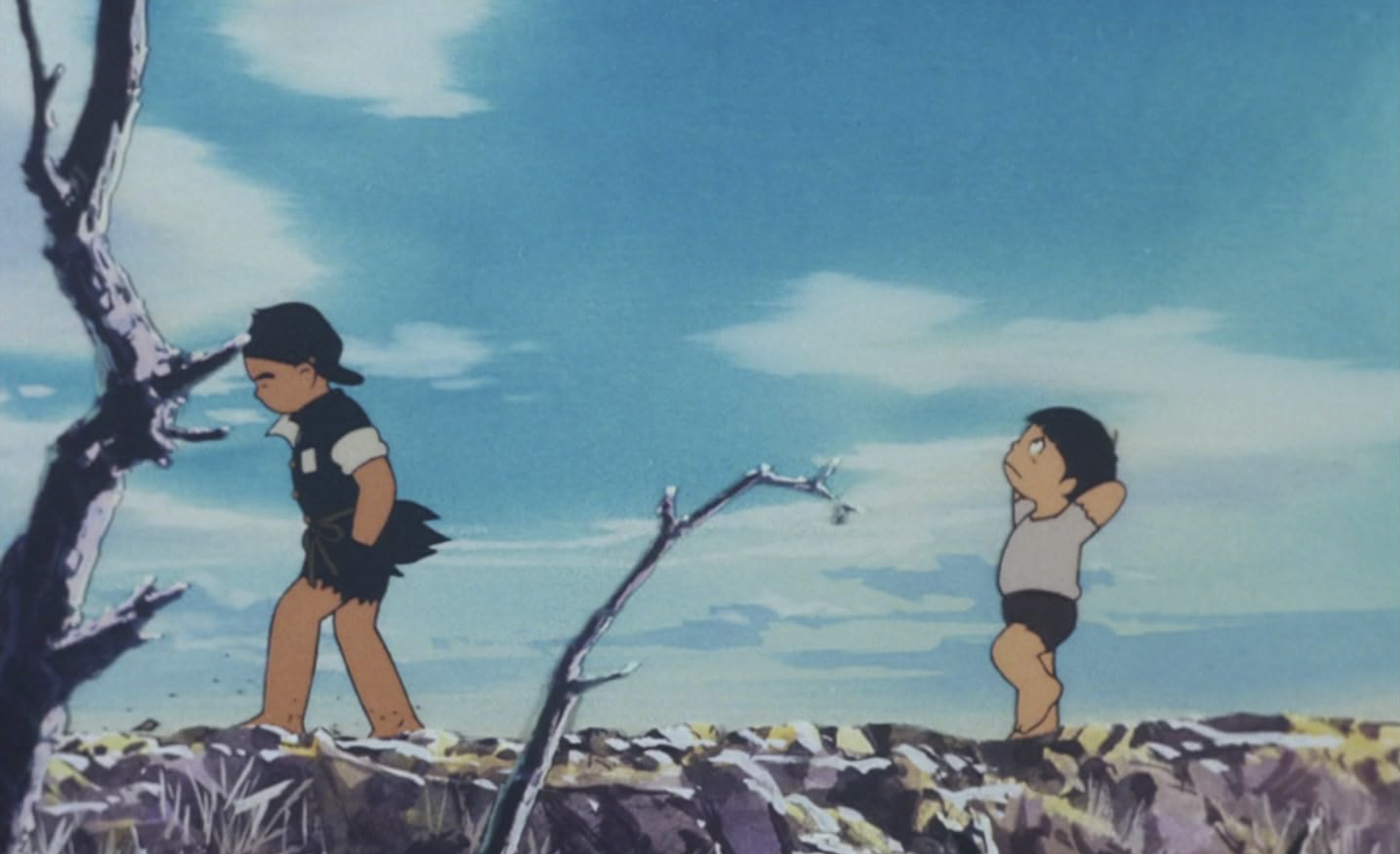 Кадр из аниме «Босоногий Гэн»