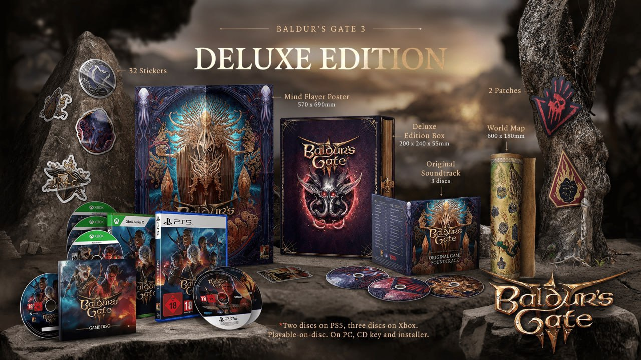 Физическое Deluxe-издание Baldur’s Gate 3 
