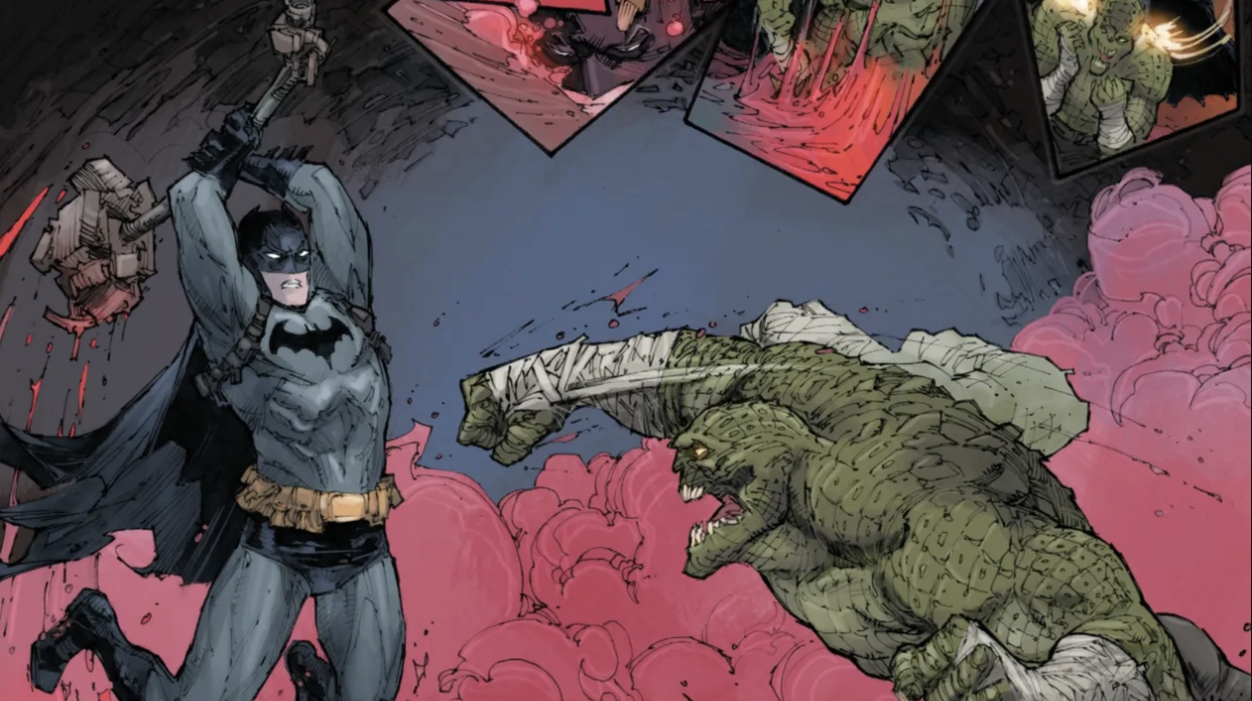 Бэтмен против Убийцы Крока в превью детективного комикса № 1026