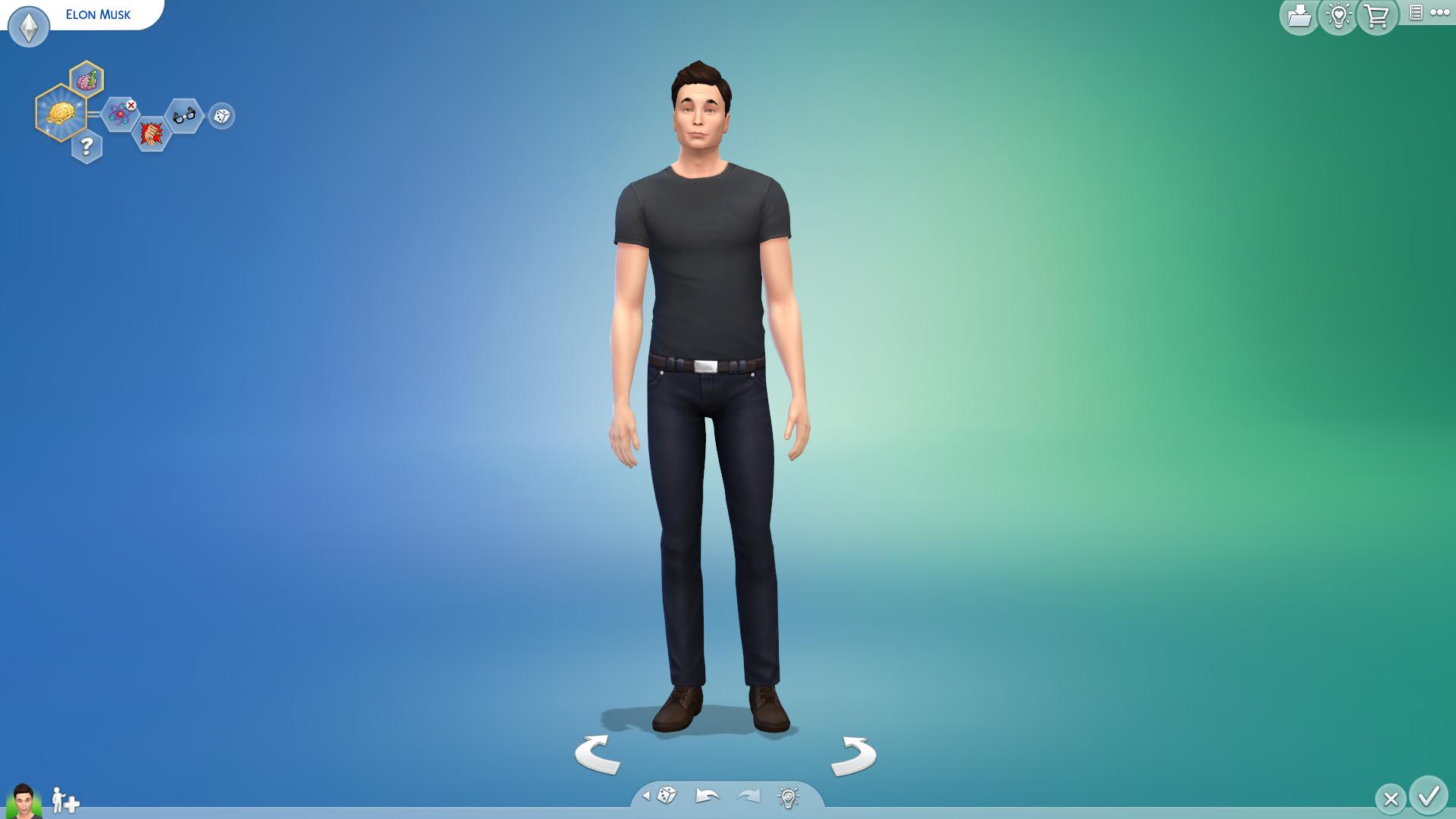 Илон Маск в The Sims 4