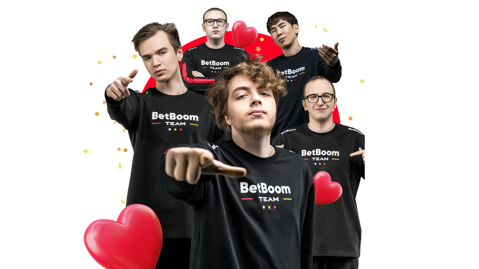 BetBoom Team выпустила валентинки с игроками состава по Dota 2