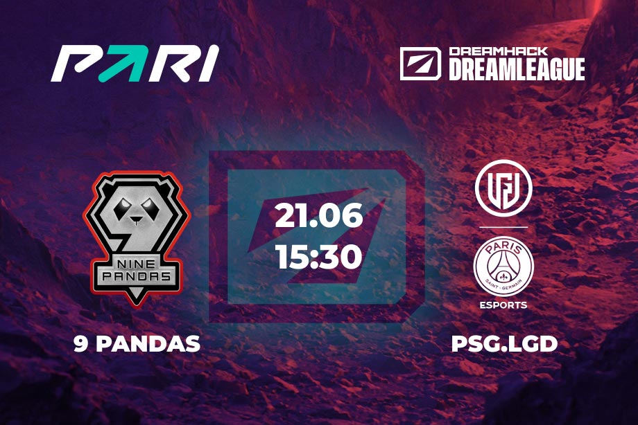 PARI: PSG.LGD обыграет 9 Pandas на DreamLeague Season 20