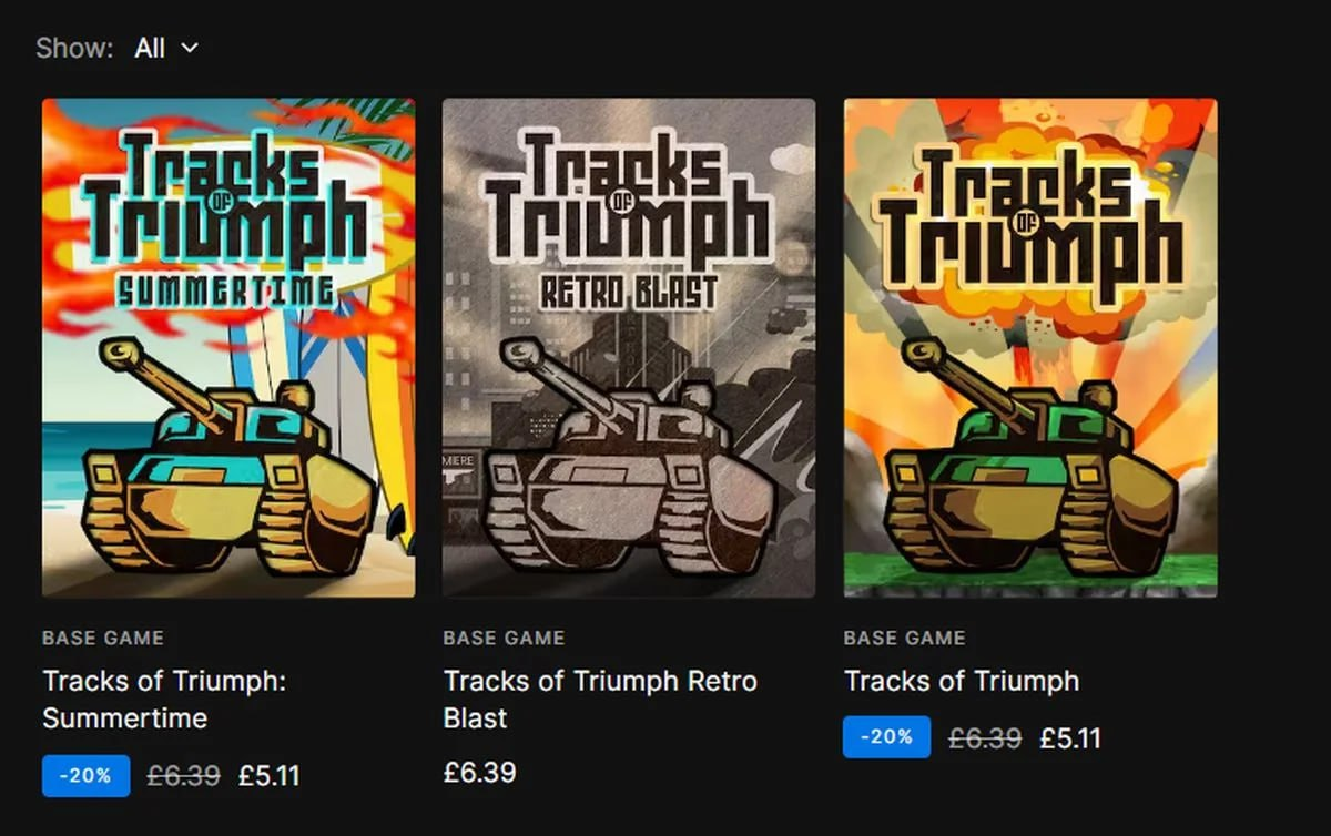 Серия Tracks of Triumph в EGS