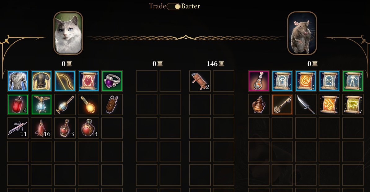 Торговля в Baldur's Gate 3