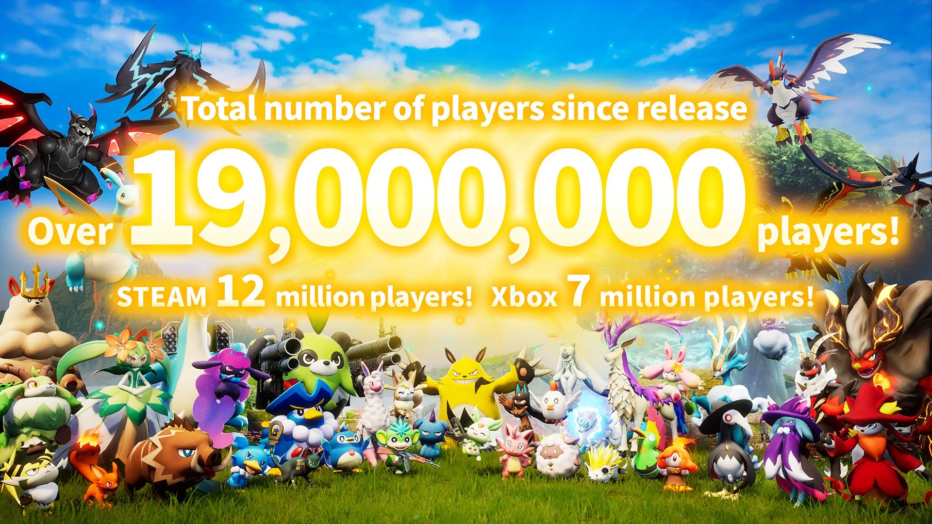 В Palworld сыграло более 19 миллионов игроков на ПК и Xbox