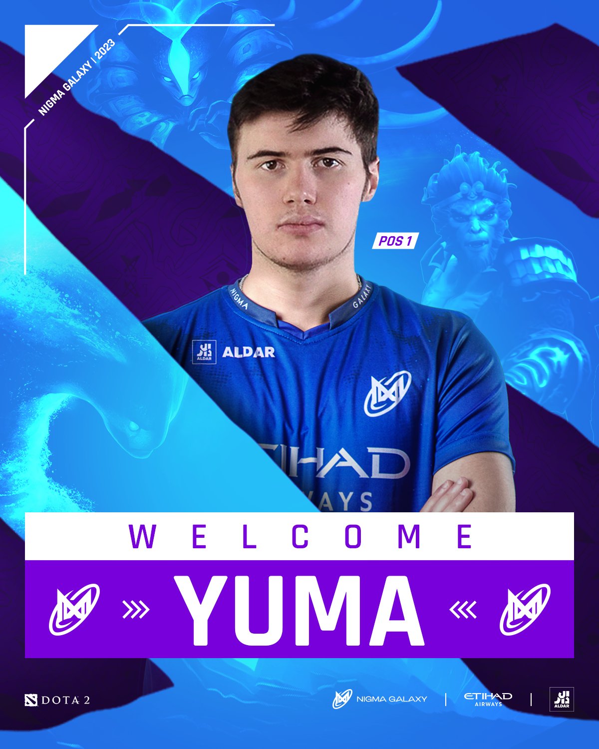 Yuma официально присоединился к составу Nigma Galaxy по Dota 2