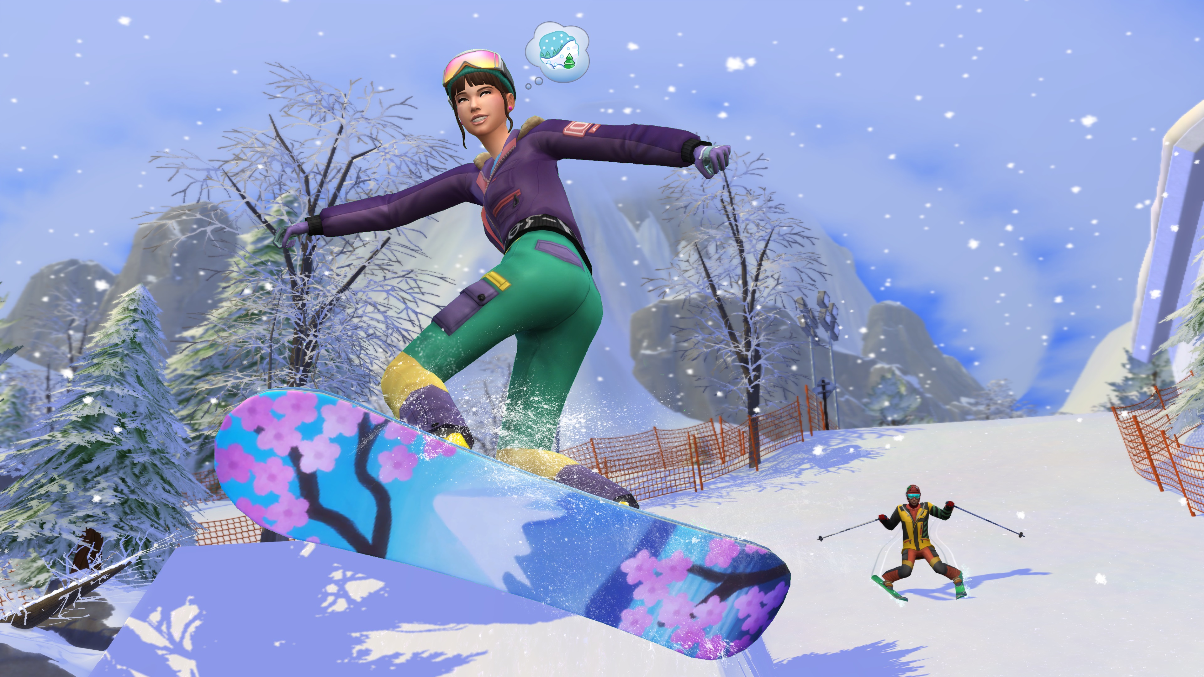 DLC «Снежные просторы» в Sims 4