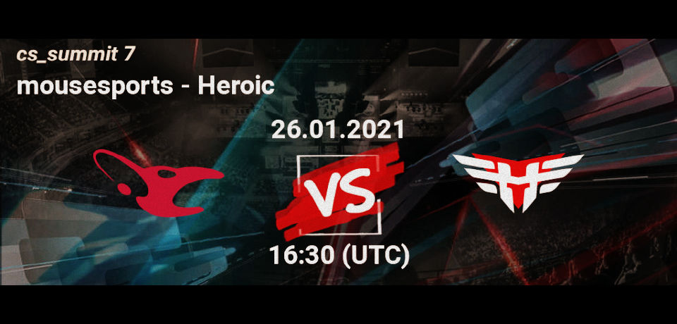 Mousesports – Heroic: прямая трансляция и составы команд