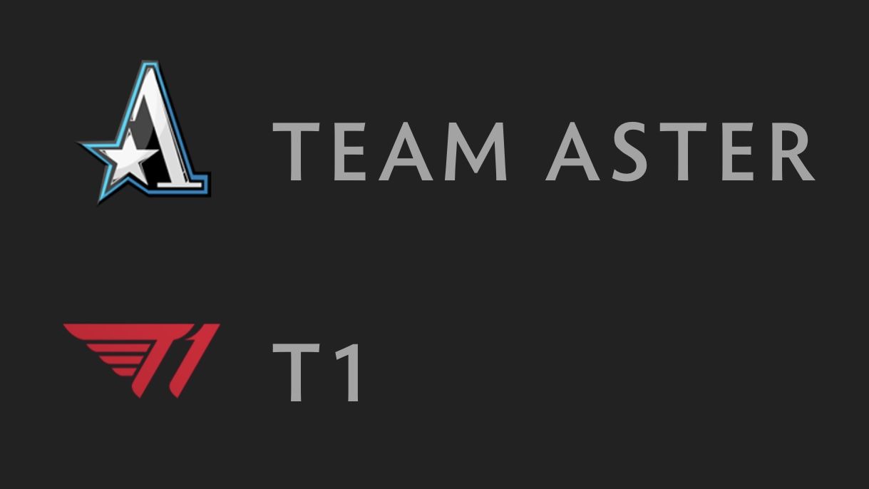 Team Aster — T1 Esports: прямая трансляция Group Stage на The International 10
