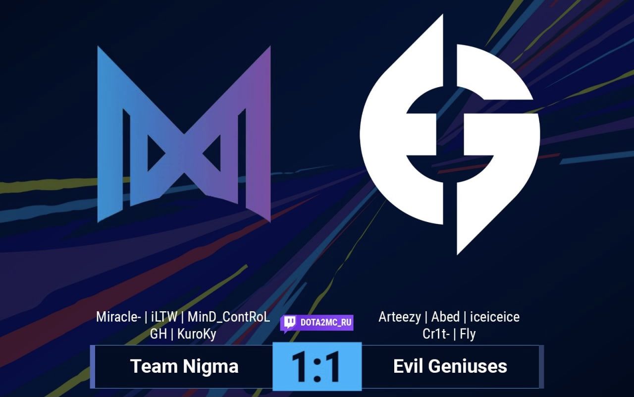 Team Nigma — Evil Geniuses: битва за выход в верхнюю сетку плей-офф