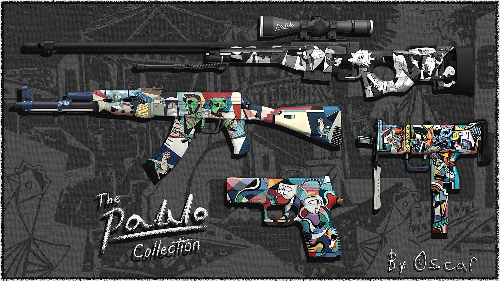 Энтузиаст сделал коллекцию скинов CS:GO в стиле картин Пабло Пикассо