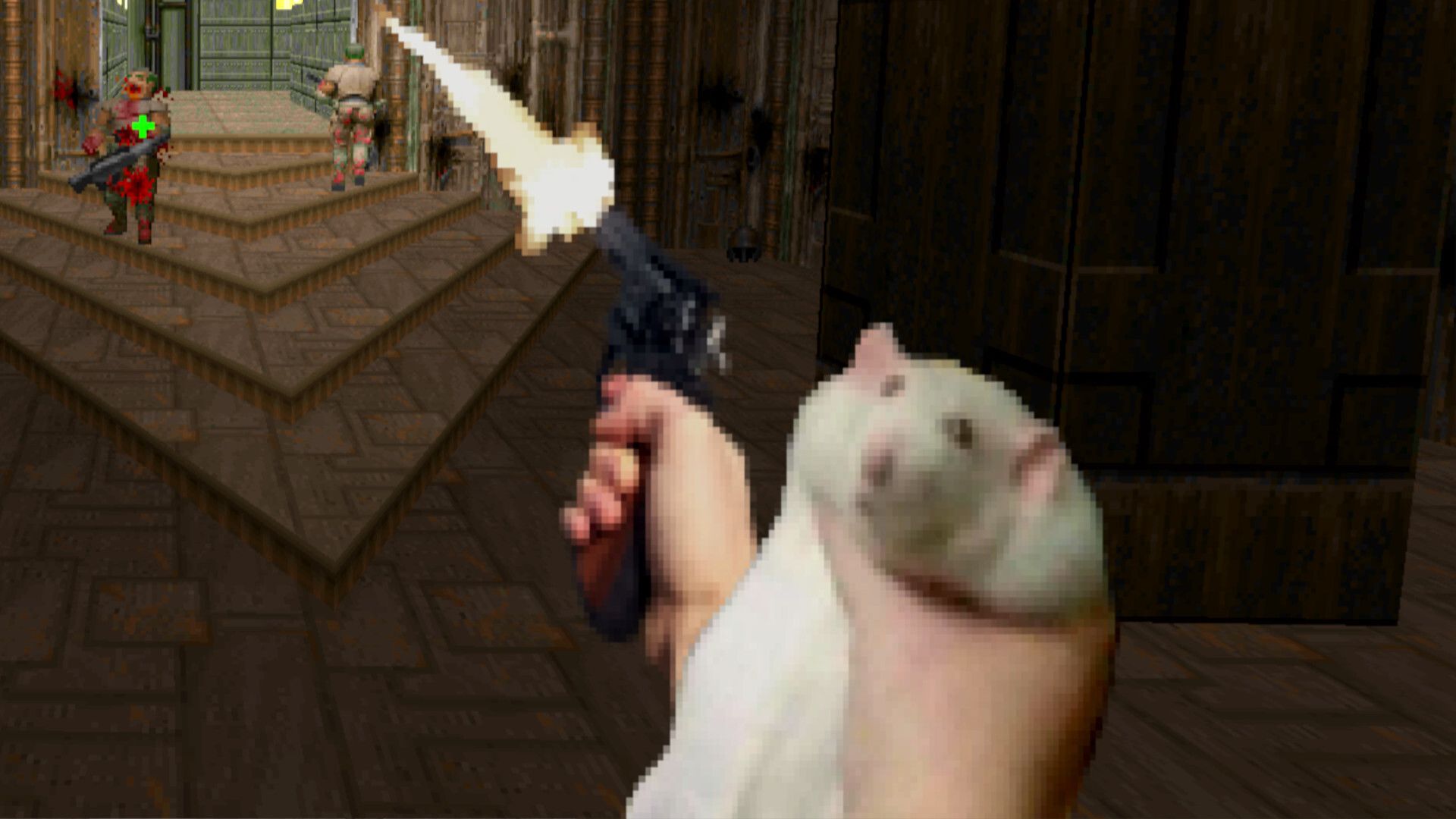 Крысы научились убивать противников в DOOM 2