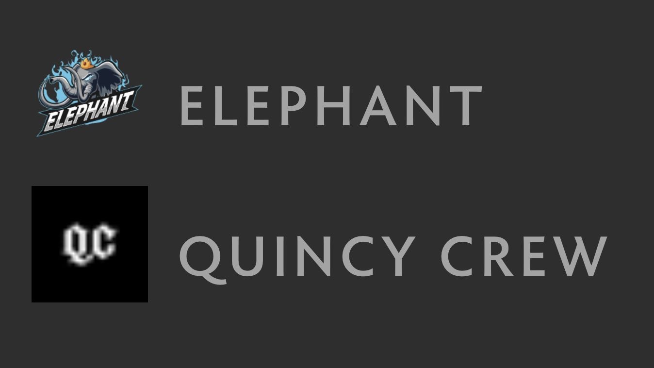 Elephant — Quincy Crew: прямая трансляция Group Stage на The International 10
