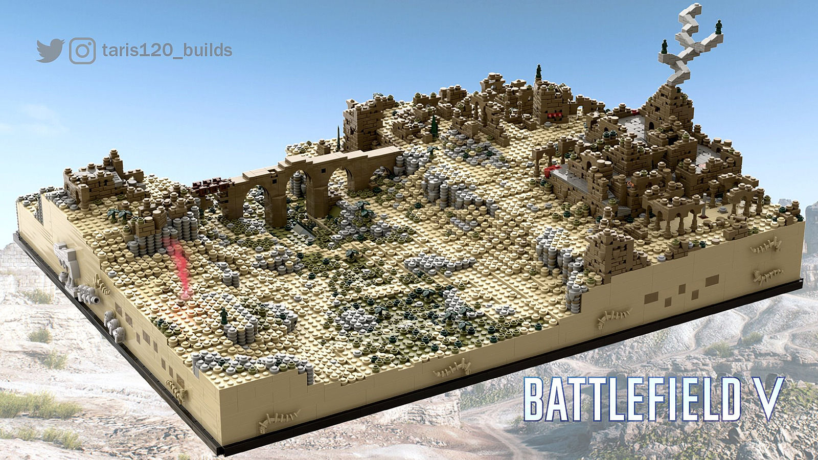 Фанат благодаря конструктору LEGO воссоздал карты Battlefield