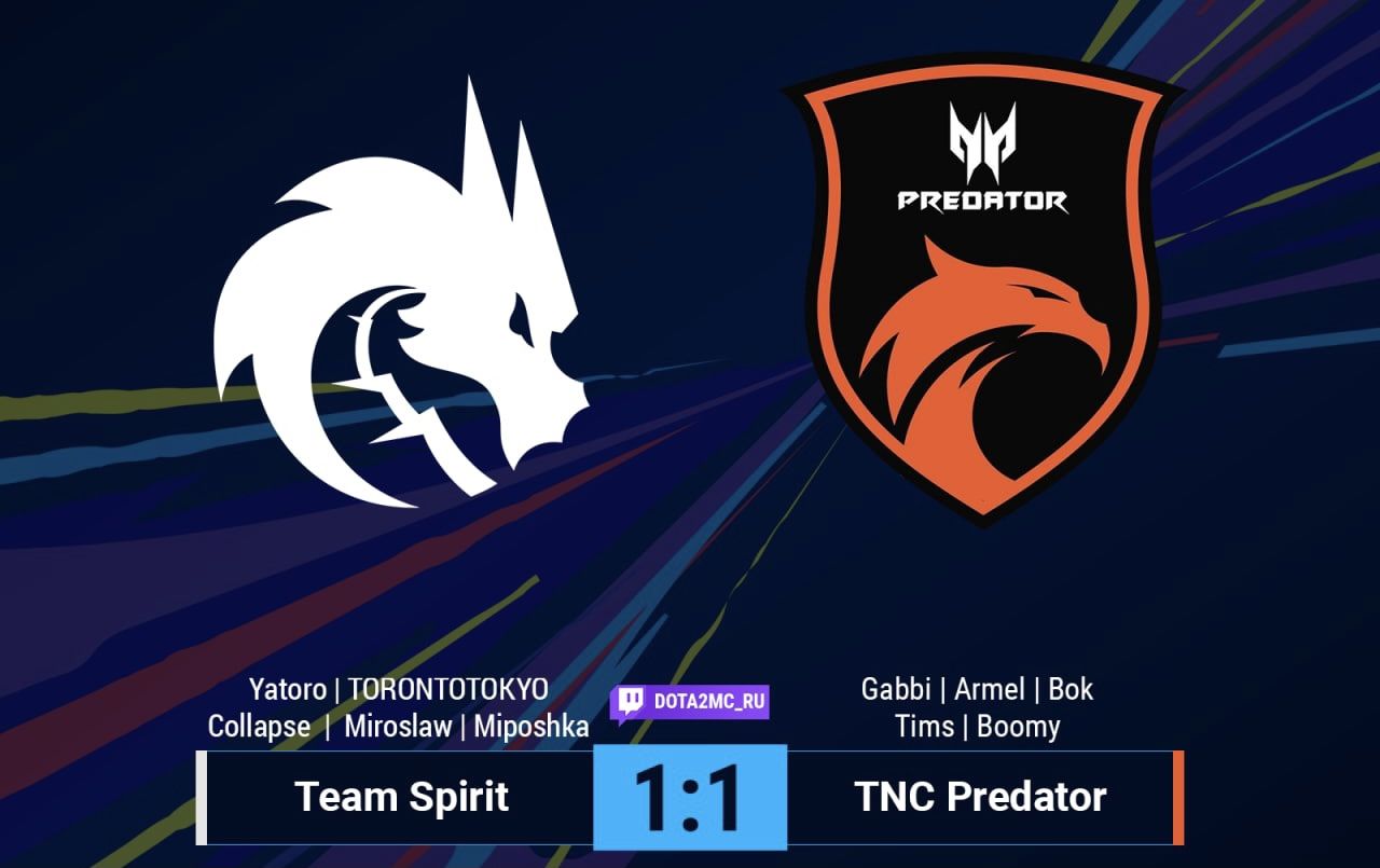 Team Spirit — TNC Predator: наши ребята на грани вылета