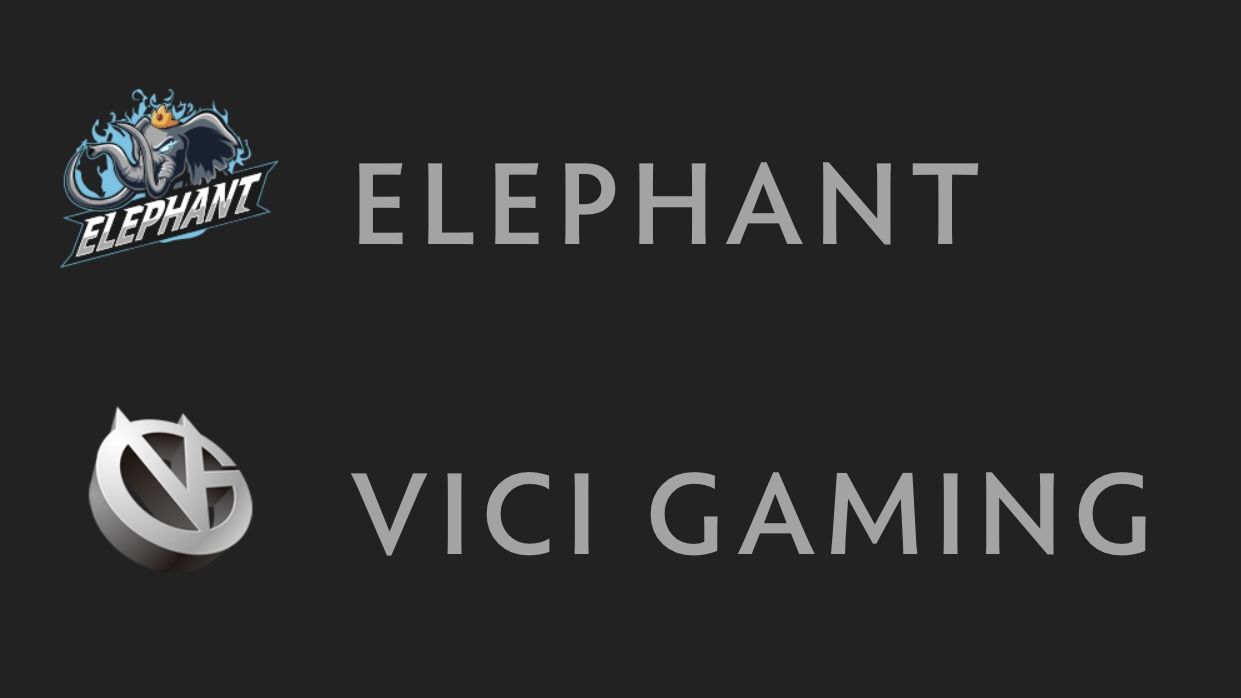 Elephant — Vici Gaming: прямая трансляция Group Stage на The International 10