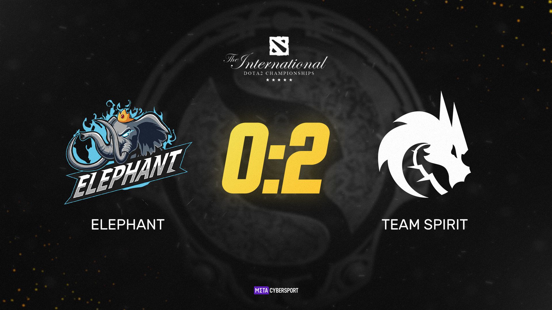 Team Spirit набирает первые очки в матче против Elephant