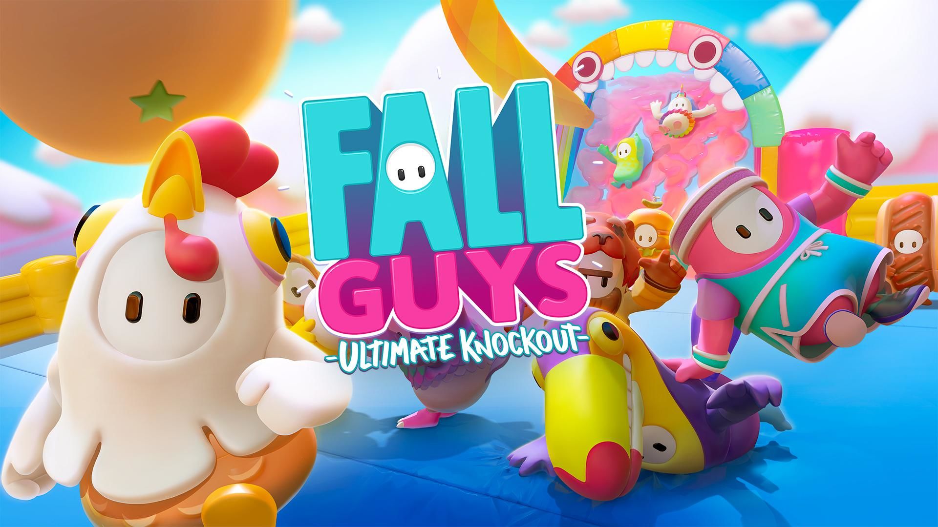 Knockout guys. Фолл гайз. Фолгайс игра. Fall guys Nintendo Switch. Fall guys Ultimate Knockout.