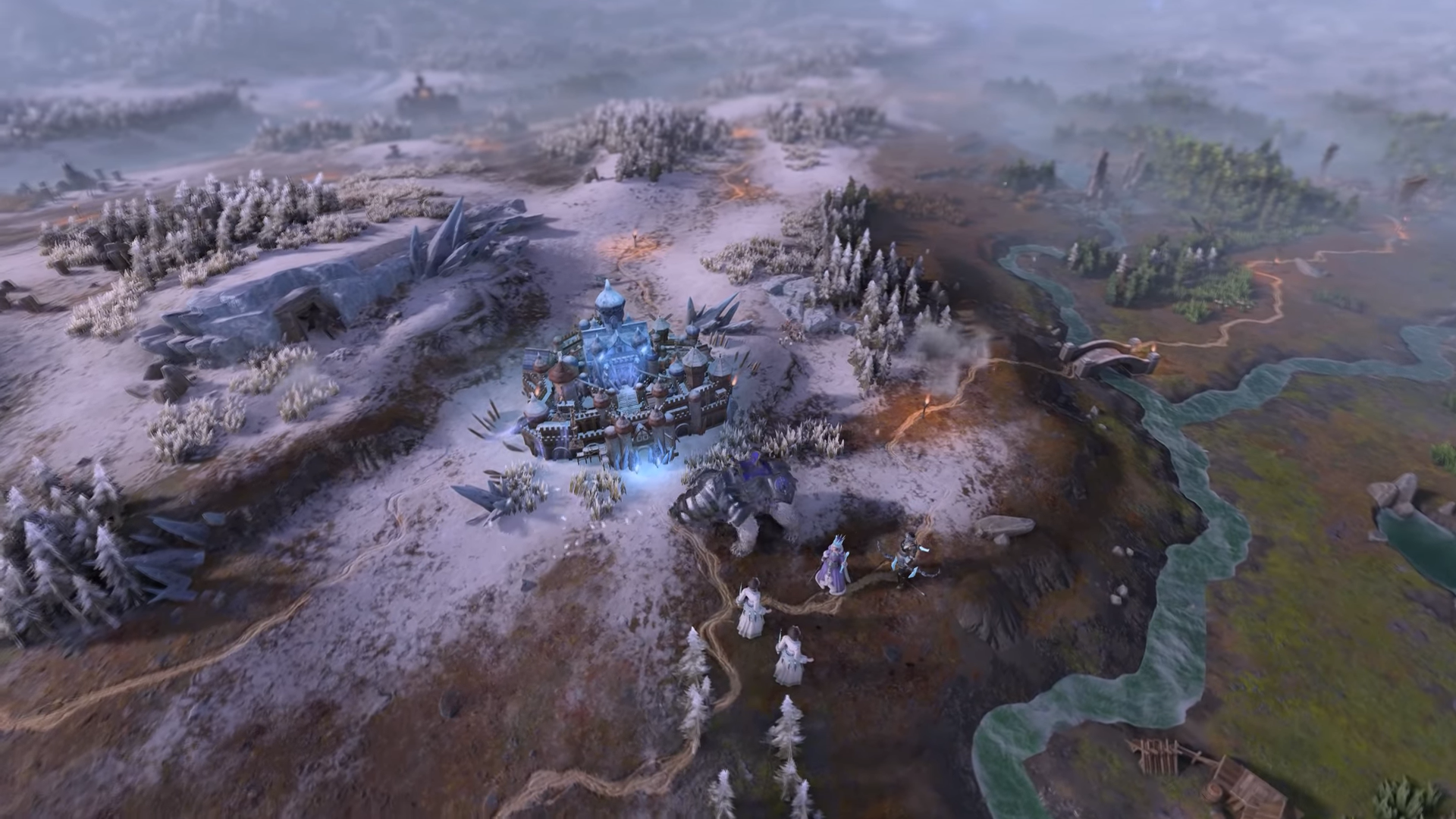 Авторы Total War: Warhammer III впервые показали карту кампании