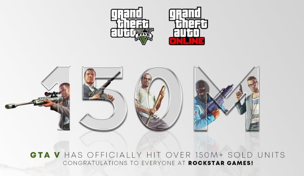 150 миллионов проданных копий GTA 5