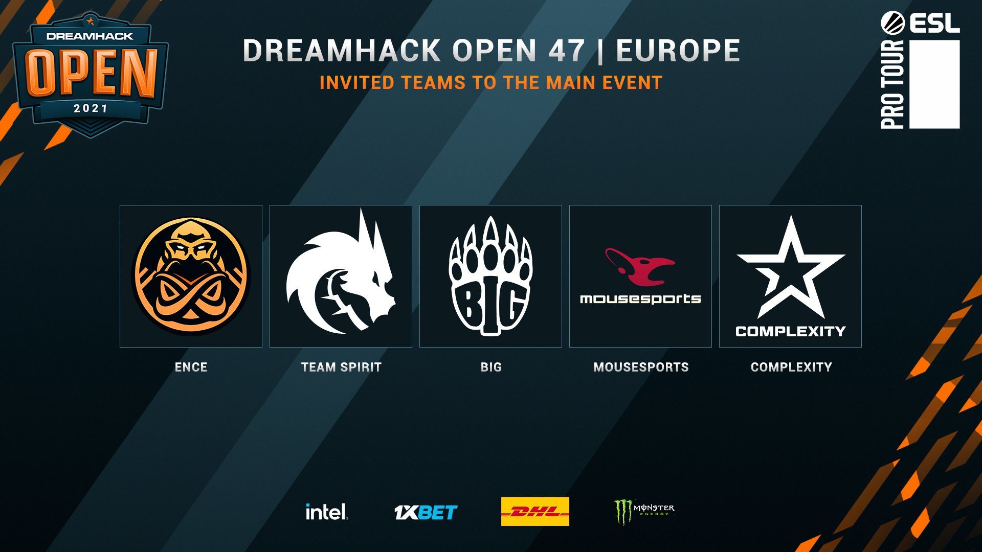 Команды, которые получили прямой инвайт на DreamHack Open November 2021