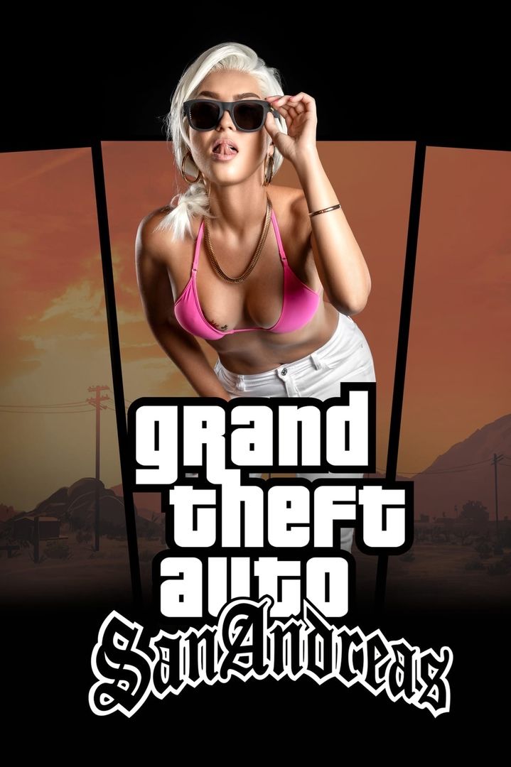 Косплей на девушку с обложки GTA: San Andreas